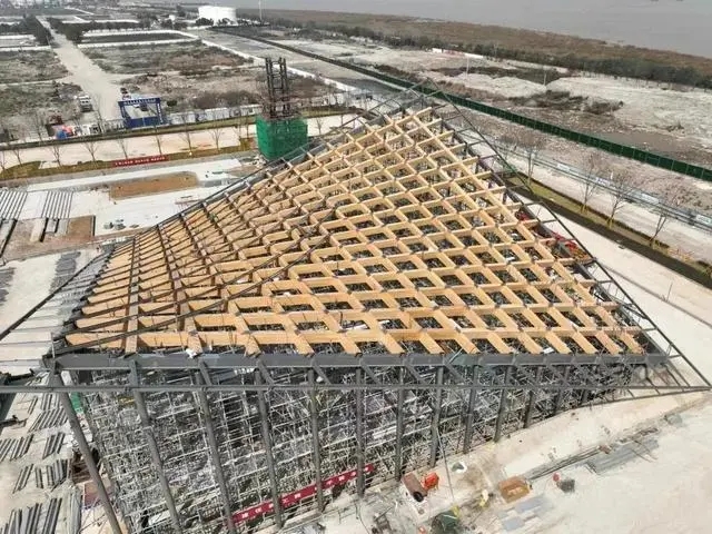 温州项目中交数字科创园一期建设工程完成钢木主体结构封顶